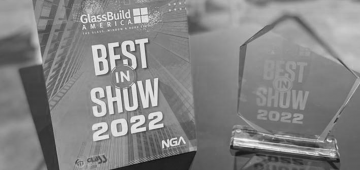 Emmegi USA "Best Machinery Booth" at Glassbuild 2022 Emmegi