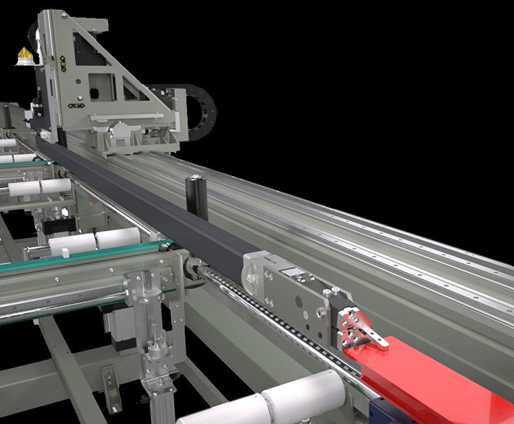 Prodotti per Alluminio Quadra L1 Posizionamento barre Emmegi