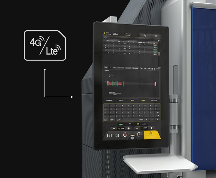 Softwares for machining centres Voilàp Connect Data security Emmegi